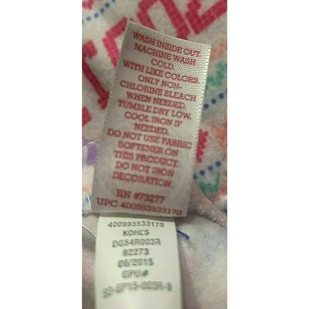 SO Girls Micro Fleece Pajama Pants Size 4 Multicolor